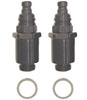 Carburetor Fitting Kit (2) 9/16"-24 Plugs - image 1