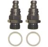 Carburetor Fitting Kit (2) 5/8"-20 Plugs - image 1
