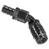 45DEG Elbow- Socket -8 AN Hose Barb- Valved- Buna Seals Black - image 1