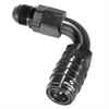 90DEG Elbow- Socket -10 AN Push Lock Hose End- Valved- Buna Seals Black - image 1