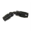 45DEG Elbow- Socket -8 AN Re-usable Nut- Valved- Buna Seals Black - image 1