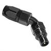 45DEG Elbow- Plug -8 AN Re-usable Nut- Valved- Buna Seals Black - image 1