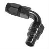 90DEG Elbow- Plug -8 AN Re-usable Nut- Non-Valved- Buna Seals Black - image 1