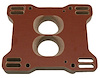 Phenolic Carburetor Adapter Holley 500CFM 2-Barrel on a 4-Barrel Manifold with Individual Exit Radius Bores