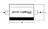 21506 Aero Chamber Muffler, Single 3 in. Center Inlet, Single 3 in. Center Outlet - image 2