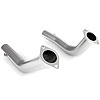 LS Cast Iron Exhaust Manifolds to Exhaust Adapter Pipe Kit 2-1/2" Diameter - image 1