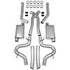 Header Back LS Swap Exhaust System w/Mufflers 1978-88 Monte Carlo/ Malibu/ El Camino/ Cutlass/ Grand Prix/ Regal/ Bonneville - image 1