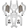 Header Back LS Swap Exhaust System w/Mufflers 1973-87 C10/20 2WD Pickup - image 1