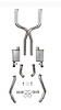 Blackheart Header-Back Exhaust System 1967-69 GM F-Body With LS Swap - image 1