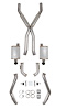 Blackheart LT Swap Header-Back Exhaust Kit - image 1