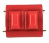BlackHeart Polyurethane Engine Mount Insert for Small Block Chevy [Red] - image 2