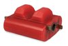 BlackHeart Polyurethane Engine Mount Insert for Small Block Chevy [Red] - image 3