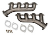 BlackHeart LS Swap Exhaust Manifolds for 1990-2004 GM S-10 and Sonoma [2.50 in. Outlet, Natural Cast]