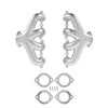8504-1HKR Blackheart LS Swap Cast Iron Exhaust Manifolds [Silver Ceramic Finish] - image 3