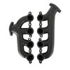 8506HKR-3 Blackheart LS Swap Cast Iron Exhaust Manifolds [Black Ceramic Finish] - image 3
