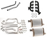 8506HKR Blackheart GM LS Swap Cast Iron Exhaust Manifold Kit for 1967-1981 Chevrolet Camaro/Pontiac Firebird [Black Ceramic]