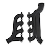 8510-3HKR Blackheart GM LS Turbo Exhaust Manifolds [Black Ceramic] - image 1