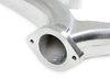 Cast Iron Exhaust Manifolds for 262-400 Small Block Chevy [2-1/2 in. Outlet, Silver Ceramic] - image 4