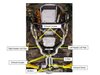 Blackheart Crossmember-Back Dual 3 in. Stainless Exhaust System for Select 1967-1974 Dodge, Plymouth Models  [108 in. W/B] - image 2