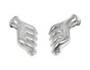 GM LT Swap Cast-Iron Exhaust Manifolds [Silver Ceramic Finish] - image 2