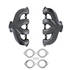 Blackheart BHS5190 Center-Dump Cast-Iron Exhaust Manifolds for GM Gen V LT Engines [Black Ceramic]