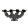 Blackheart BHS5190 Center-Dump Cast-Iron Exhaust Manifolds for GM Gen V LT Engines [Black Ceramic] - image 2