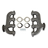 BHS5192 BlackHeart GM LT Swap Cast-Iron Rear Dump Exhaust Manifolds [Natural Finish]