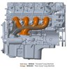 BHS5192 BlackHeart GM LT Swap Cast-Iron Rear Dump Exhaust Manifolds [Natural Finish] - image 2