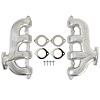 BHS5193 BlackHeart GM LT Swap Cast-Iron Rear Dump Exhaust Manifolds [Silver Finish] - image 1