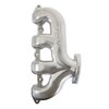 BHS5193 BlackHeart GM LT Swap Cast-Iron Rear Dump Exhaust Manifolds [Silver Finish] - image 4