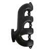 BHS5194 BlackHeart GM LT Swap Cast-Iron Rear Dump Exhaust Manifolds [Black Finish] - image 3