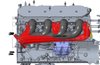 BHS5196 BlackHeart GM LT Swap Cast-Iron Rear Small Block Chevy Dump Exhaust Manifolds [Natural Finish] - image 2