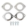 BHS5196 BlackHeart GM LT Swap Cast-Iron Rear Small Block Chevy Dump Exhaust Manifolds [Natural Finish] - image 3