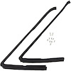 20-0050-55 Front Door Vent Window Weatherstrips, Ford Galaxie Starliner, Ford Galaxie, Ford Galaxie 500, Mercury Monterey - image 1