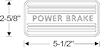 50-0406-22 Power Brake Pedal Pad - image 1