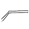 60-0274-68 Roof Rail Seal Fits Select 1950-1951 Oldsmobile Super 88, Pontiac Chieftain, Chevy Bel Air - image 1