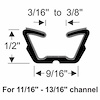 60-0583-58 Flexible Run Channel Fits Select GM Models - image 1