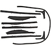 70-0814-65 Roof Rail Weatherstrip