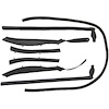70-2403-65 Convertible Roof Rail Weatherstrip Set