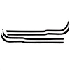 80-0642-57 Window Felt Beltline Weatherstrips, Ford F-100, Ford F-250, Ford F-150, Ford F-350 - image 1