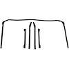 82-0014-65 Convertible Roof Rail Weatherstrip Set, 1967 Pontiac Firebird, 1967 Chevy Camaro - image 1