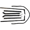82-0194-65 Convertible Roof Rail Weatherstrip Set, Buick Electra, Olds Ninety Eight, Cadillac DeVille, Cadillac Eldorado - image 1