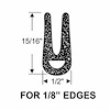 WEATHERSTRIP, EDGE TRIM - image 1