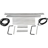 90-3024-90 Glass Weatherstrip Kit, Pontiac Chieftain, Chevy 210, Chevy 150, Chevy Bel Air - image 1