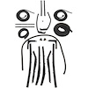 90-3062-90 Body Weatherstrip Kit, Cadillac Series 62, Cadillac Eldorado Biarritz - image 1
