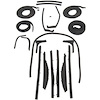 90-3064-90 Body Weatherstrip Kit, Cadillac Series 62, Cadillac Eldorado, Cadillac Eldorado Biarritz - image 1