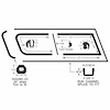 90-3349-90 Front Sliding Quarter Window Glass Kit, Chevy C10 Suburban, Chevy K10 Suburban, GMC Series 1000 Suburban - image 1