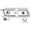 90-3350-90 Rear Sliding Quarter Window Glass Kit, Chevy C10 Suburban, Chevy K10 Suburban, GMC Series 1000 Suburban - image 1