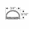 WEATHERSTRIP, LARGE HOLLO - image 1