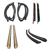 90-3597-90 T-Top Weatherstrip Set with Plastic Drip Edge, Pontiac Firebird, Chevy Camaro - image 1